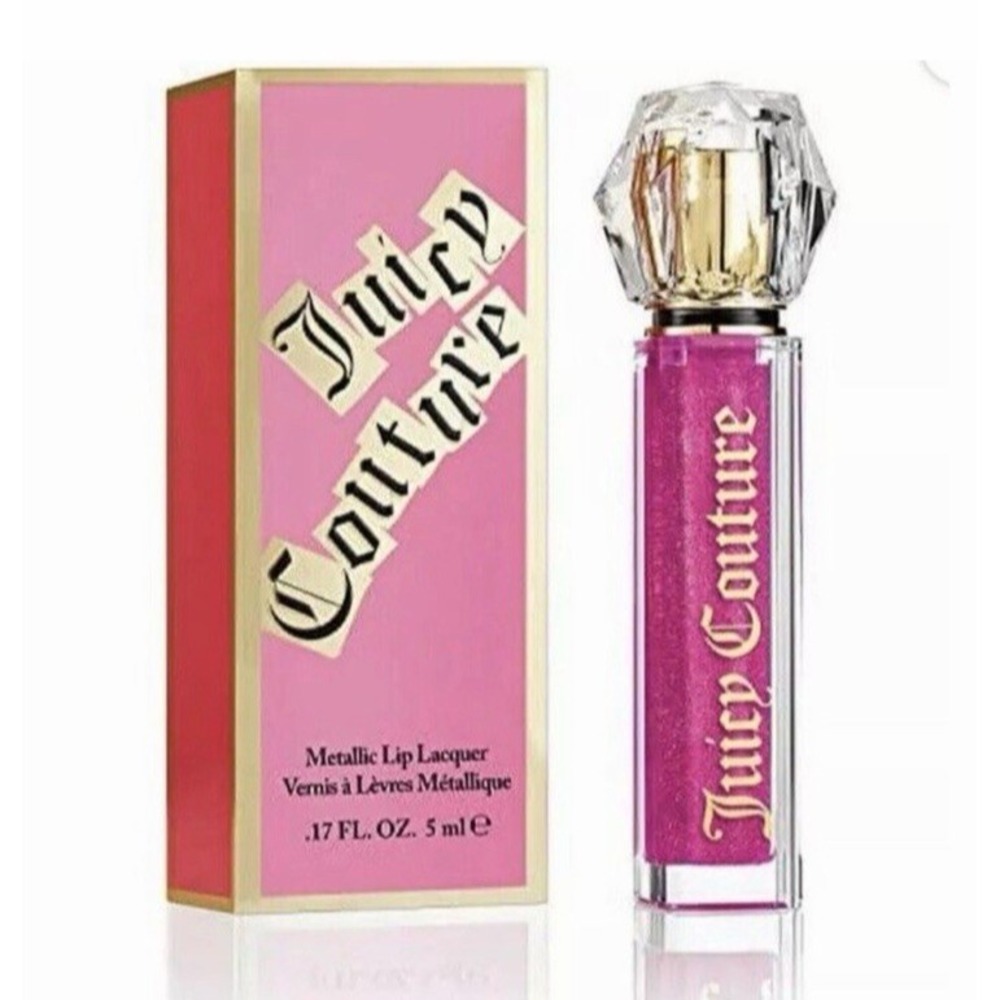 Juicy Couture Metallic Lip Lacquer 0.17 fl oz / 5 ml 01 Femme Metale Magenta NEW